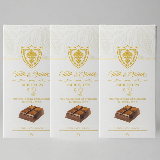 Faith Trio – 3er-Bundle Edel-Vollmilch Faith & Shield