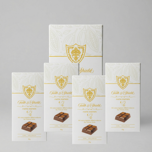 Blessing Pack - 5er-Bundle Edel-Vollmilch Faith & Shield